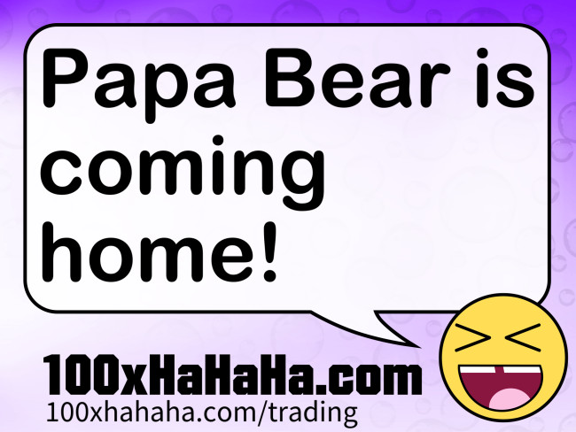 Papa Bear is coming home!