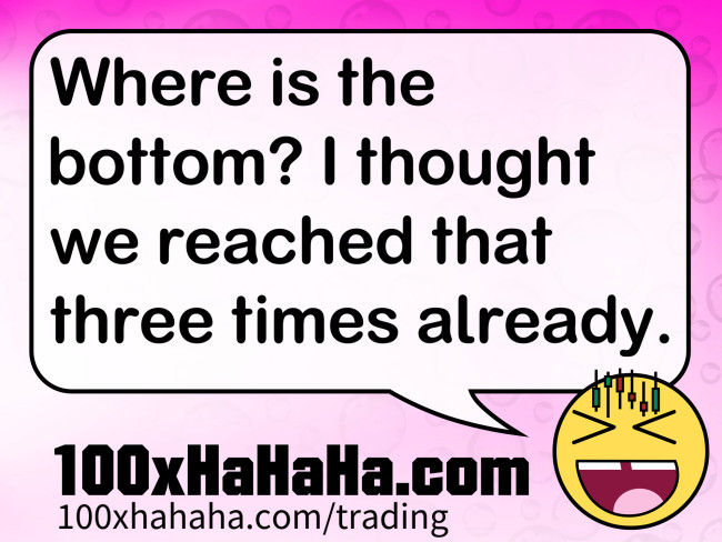 Where is the bottom? I thought we reached that three times already.