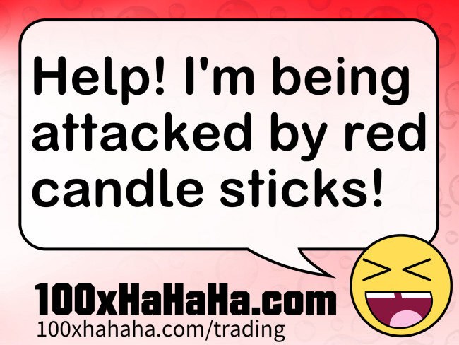 Help! I'm being attacked by red candle sticks!
