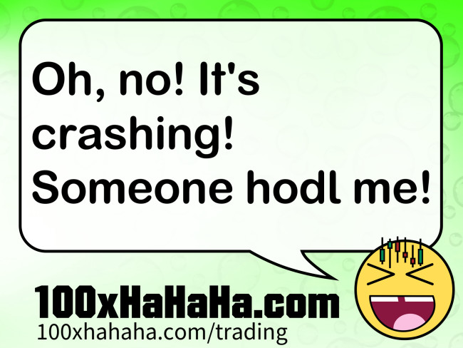 Oh, no! It's crashing! Someone hodl me!