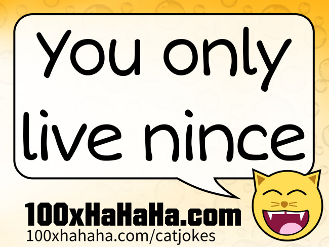 You only live nince