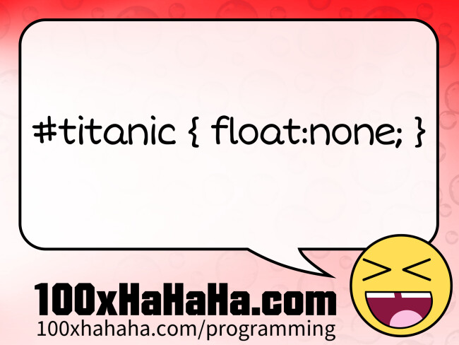 #titanic { float:none; }