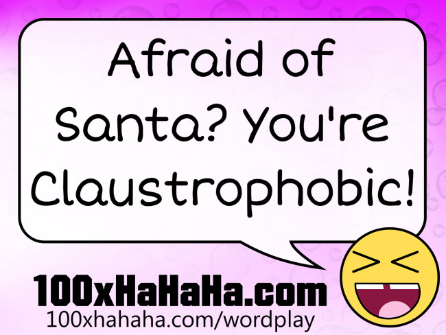 Afraid of Santa? You're Claustrophobic!