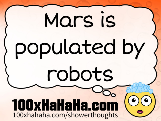 Mars is populated by robots