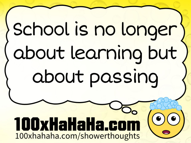 School is no longer about learning but about passing