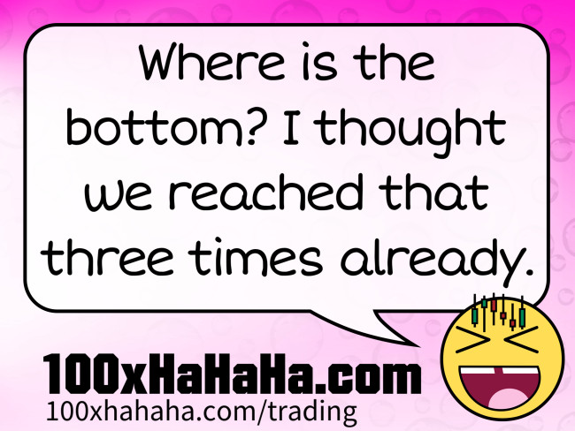 Where is the bottom? I thought we reached that three times already.