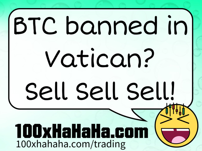 BTC banned in Vatican? Sell Sell Sell!