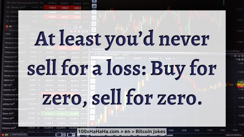 At least you'd never sell for a loss: Buy for zero, sell for zero.