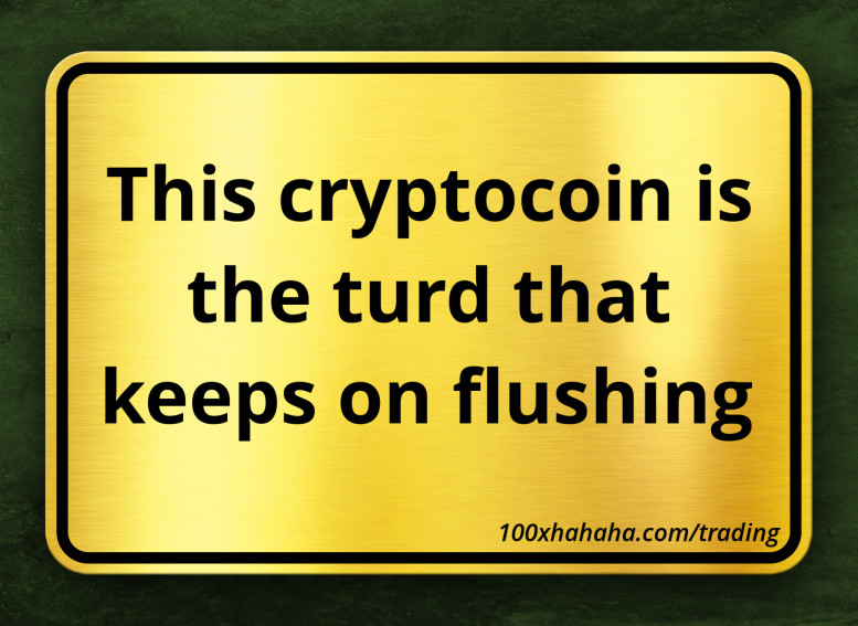 This cryptocoin is the turd that keeps on flushing