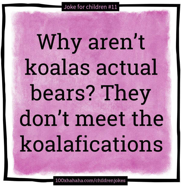 Why aren't koalas actual bears? They don't meet the koalafications