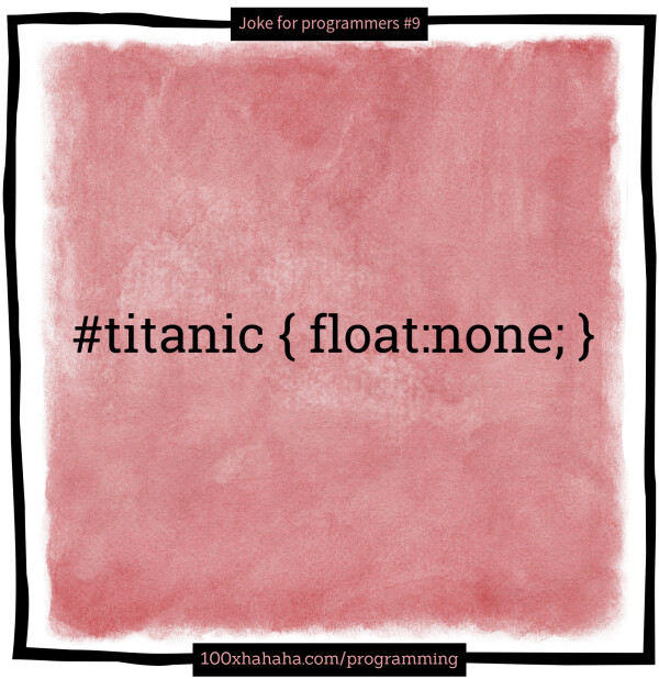 #titanic { float:none; }