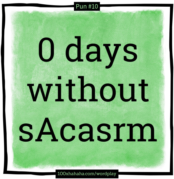 0 days without sAcasrm
