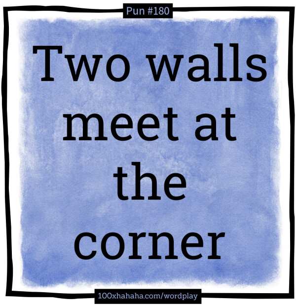 Two walls meet at the corner