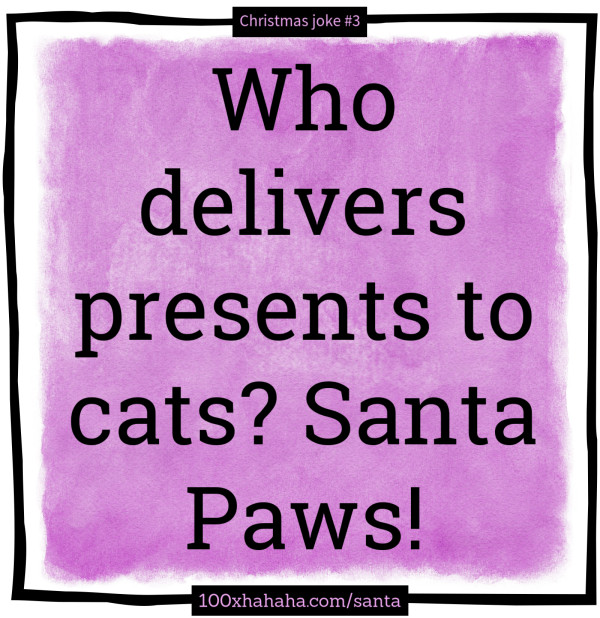 Who delivers presents to cats? Santa Paws!