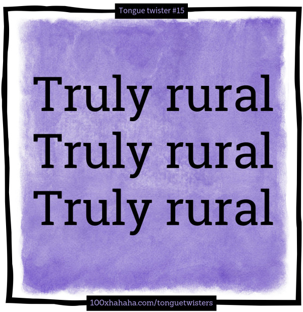 Truly rural / Truly rural / Truly rural