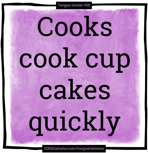 Cooks cook cup cakes quickly