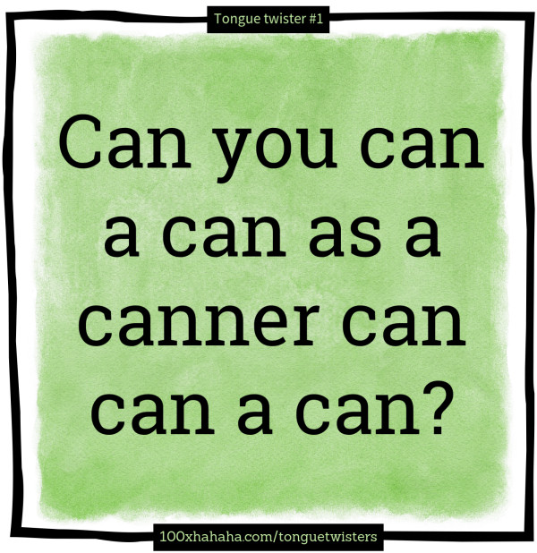 Can You Can Can A Can