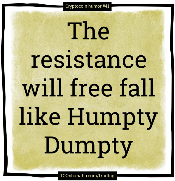 The resistance will free fall like Humpty Dumpty