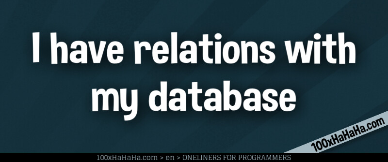 I have relations with my database