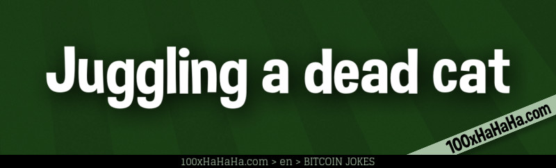 Juggling a dead cat