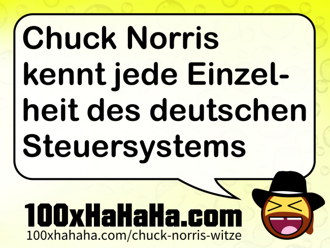 Chuck Norris kennt jede Einzelheit des deutschen Steuersystems