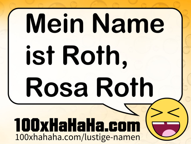 Mein Name ist Roth, Rosa Roth