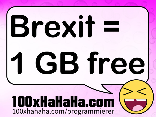 Brexit = 1 GB free