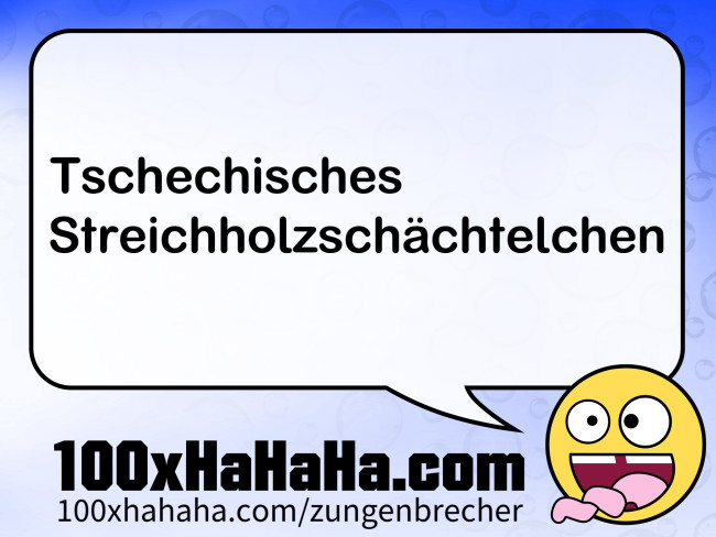 Tschechisches Streichholzschaechtelchen