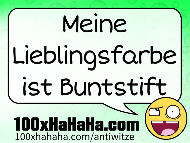 Meine Lieblingsfarbe ist Buntstift