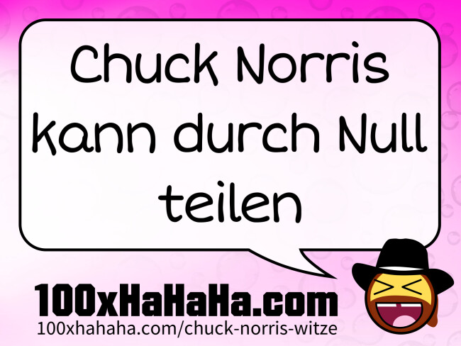 Chuck Norris kann durch Null teilen