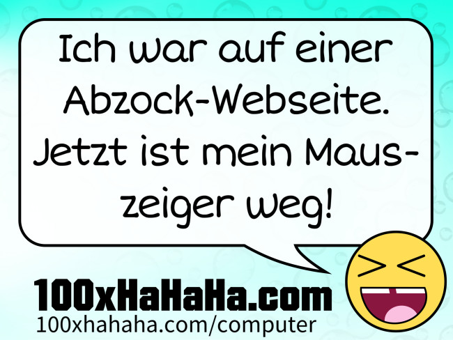 Ich war auf einer Abzock-Webseite. Jetzt ist mein Mauszeiger weg!