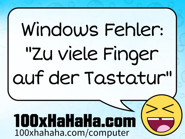 Windows Fehler: "Zu viele Finger auf der Tastatur"
