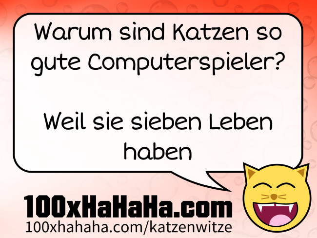 Warum sind Katzen so gute Computerspieler? / / Weil sie sieben Leben haben