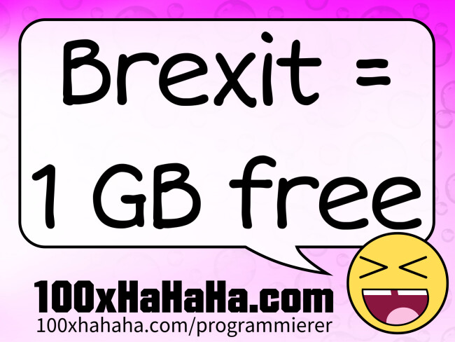 Brexit = 1 GB free