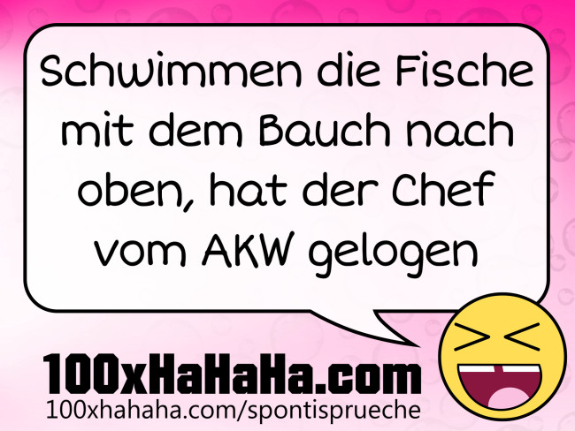 Schwimmen die Fische mit dem Bauch nach oben, hat der Chef vom AKW gelogen