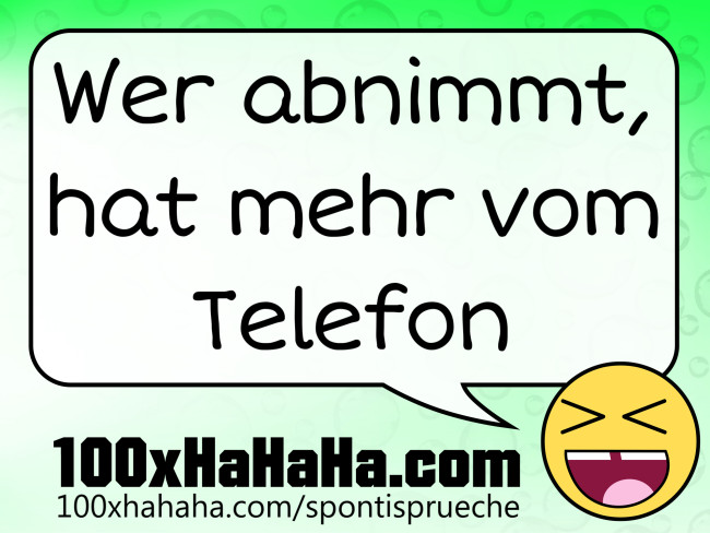 Wer abnimmt, hat mehr vom Telefon