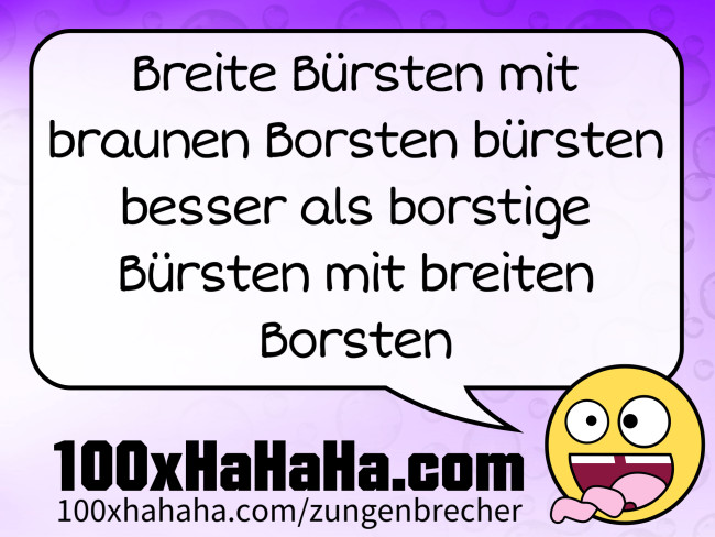 Breite Buersten mit braunen Borsten buersten besser als borstige Buersten mit breiten Borsten