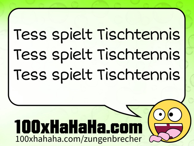 Tess spielt Tischtennis / Tess spielt Tischtennis / Tess spielt Tischtennis