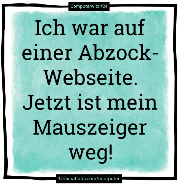 Ich war auf einer Abzock-Webseite. Jetzt ist mein Mauszeiger weg!