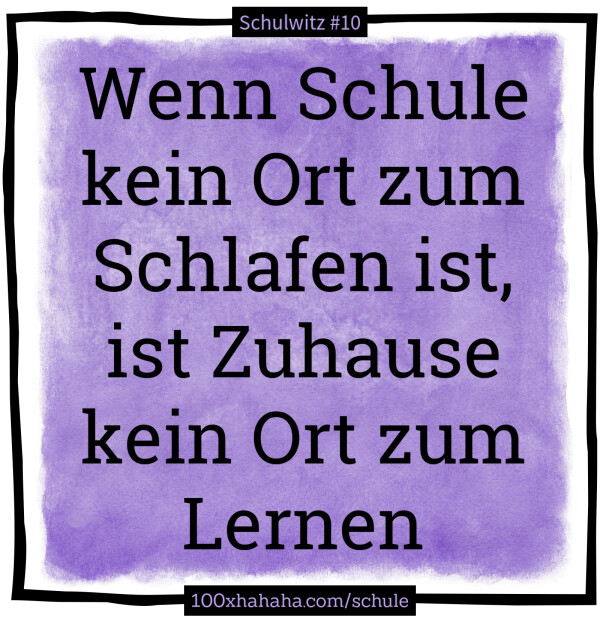 Wenn Schule kein Ort zum Schlafen ist, ist Zuhause kein Ort zum Lernen