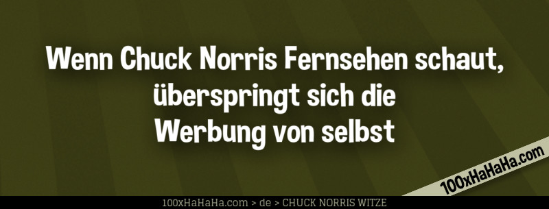 Wenn Chuck Norris Fernsehen schaut, ueberspringt sich die Werbung von selbst