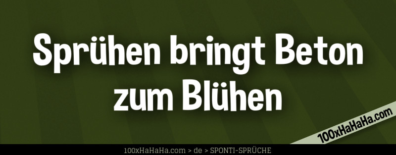 Spruehen bringt Beton zum Bluehen