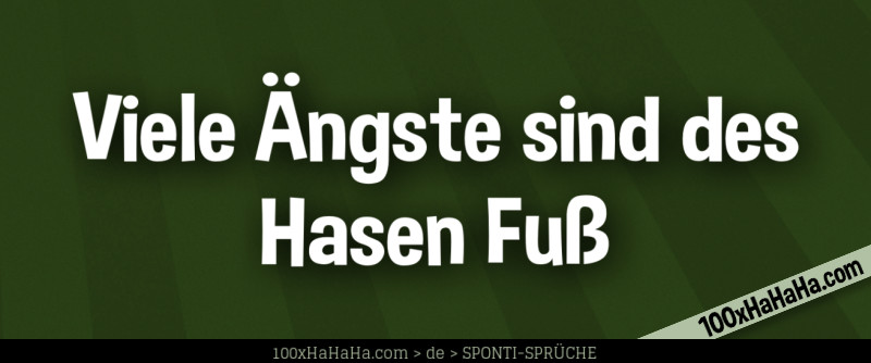 Viele Aengste sind des Hasen Fuss