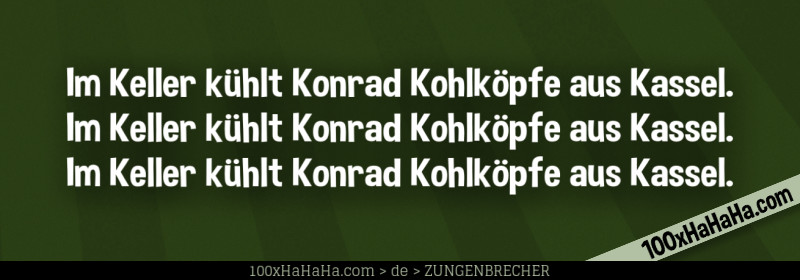 Im Keller kuehlt Konrad Kohlkoepfe aus Kassel. / Im Keller kuehlt Konrad Kohlkoepfe aus Kassel. / Im Keller kuehlt Konrad Kohlkoepfe aus Kassel.
