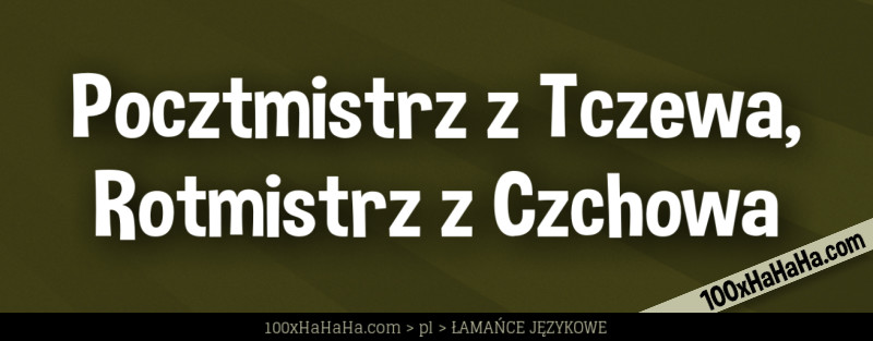 Pocztmistrz z Tczewa, Rotmistrz z Czchowa