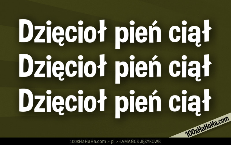 Dzieciol pien cial / Dzieciol pien cial / Dzieciol pien cial